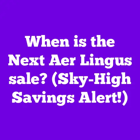 When is the Next Aer Lingus sale? (Sky-High Savings Alert!)