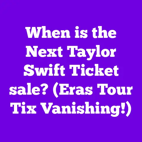 When is the Next Taylor Swift Ticket sale? (Eras Tour Tix Vanishing!)