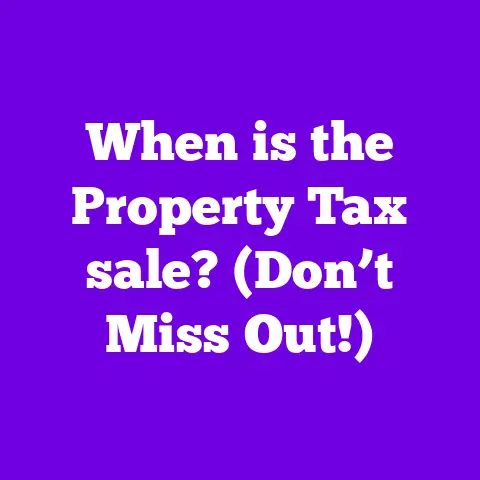 When is the Property Tax sale? (Don’t Miss Out!)