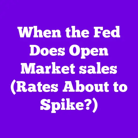 When the Fed Does Open Market sales (Rates About to Spike?)