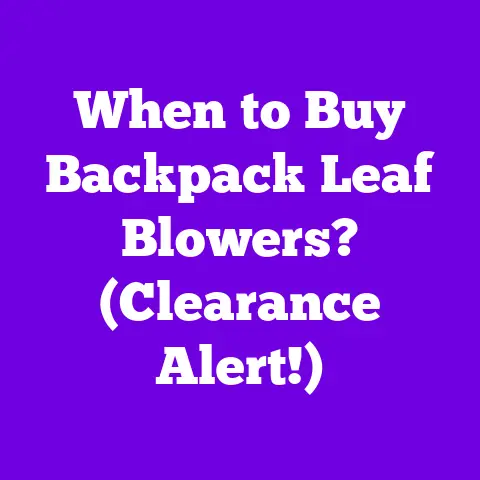 When to Buy Backpack Leaf Blowers? (Clearance Alert!)
