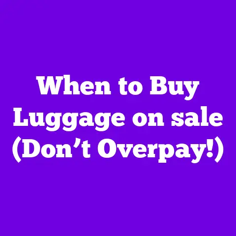 When to Buy Luggage on sale (Don’t Overpay!)