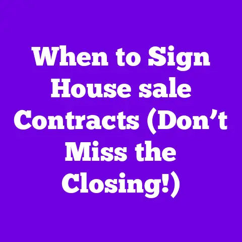 When to Sign House sale Contracts (Don’t Miss the Closing!)