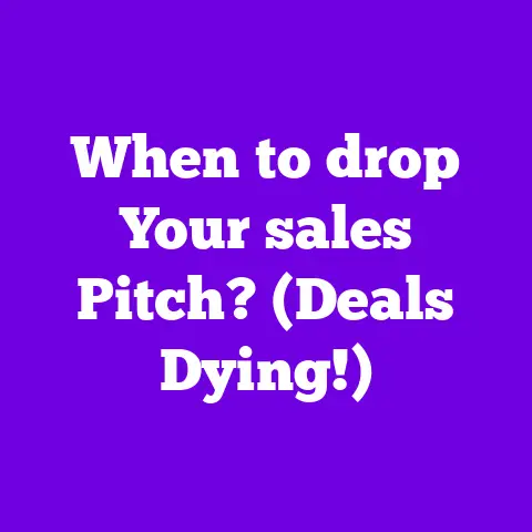 When to drop Your sales Pitch? (Deals Dying!)