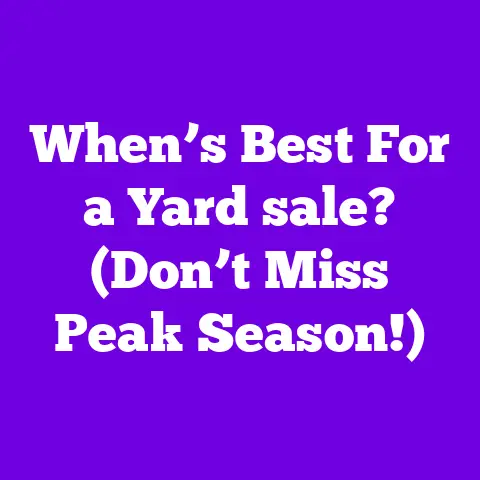 When’s Best For a Yard sale? (Don’t Miss Peak Season!)