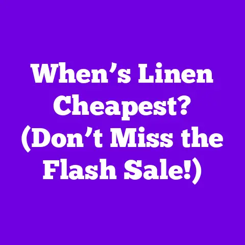 When’s Linen Cheapest? (Don’t Miss the Flash Sale!)