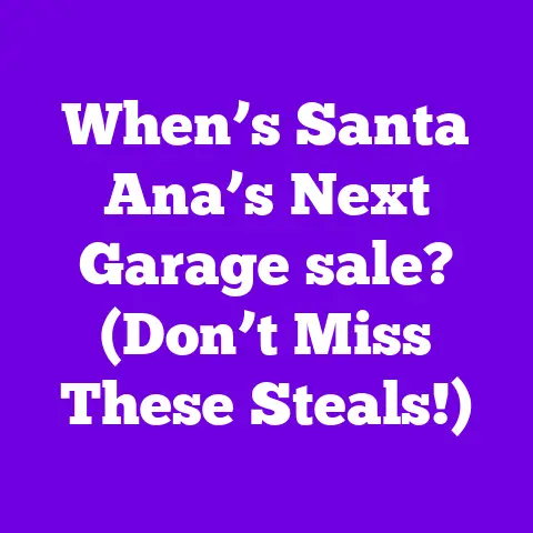 When’s Santa Ana’s Next Garage sale? (Don’t Miss These Steals!)