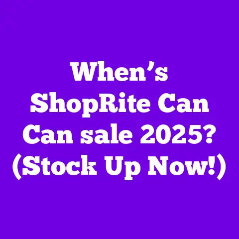 When’s ShopRite Can Can sale 2025? (Stock Up Now!)