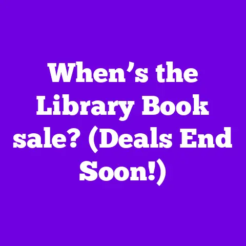When’s the Library Book sale? (Deals End Soon!)