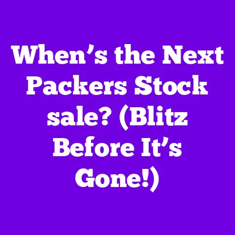 When’s the Next Packers Stock sale? (Blitz Before It’s Gone!)