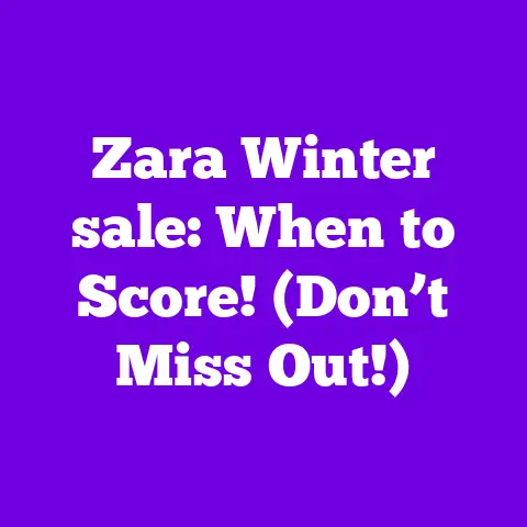 Zara Winter sale: When to Score! (Don’t Miss Out!)