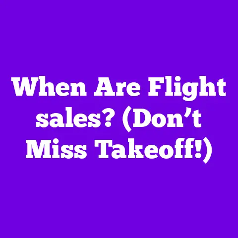 When Are Flight sales? (Don’t Miss Takeoff!)