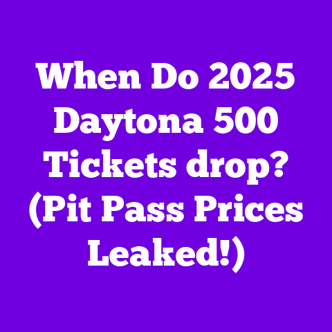 When Do 2025 Daytona 500 Tickets drop? (Pit Pass Prices Leaked!)