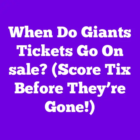 When Do Giants Tickets Go On sale? (Score Tix Before They’re Gone!)