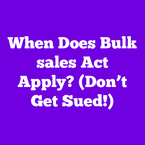When Does Bulk sales Act Apply? (Don’t Get Sued!)