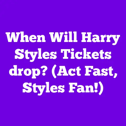 When Will Harry Styles Tickets drop? (Act Fast, Styles Fan!)