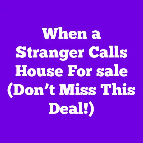 When a Stranger Calls House For sale (Don’t Miss This Deal!)