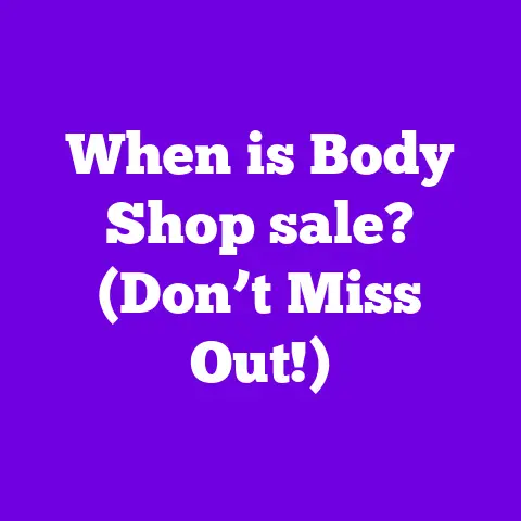 When is Body Shop sale? (Don’t Miss Out!)
