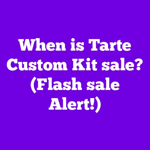 When is Tarte Custom Kit sale? (Flash sale Alert!)