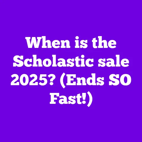 When is the Scholastic sale 2025? (Ends SO Fast!)